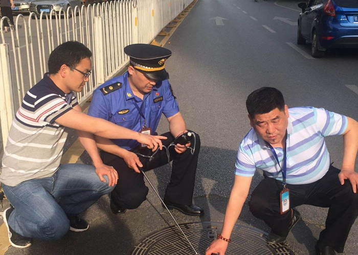 工业区下水道可燃性气体排查
